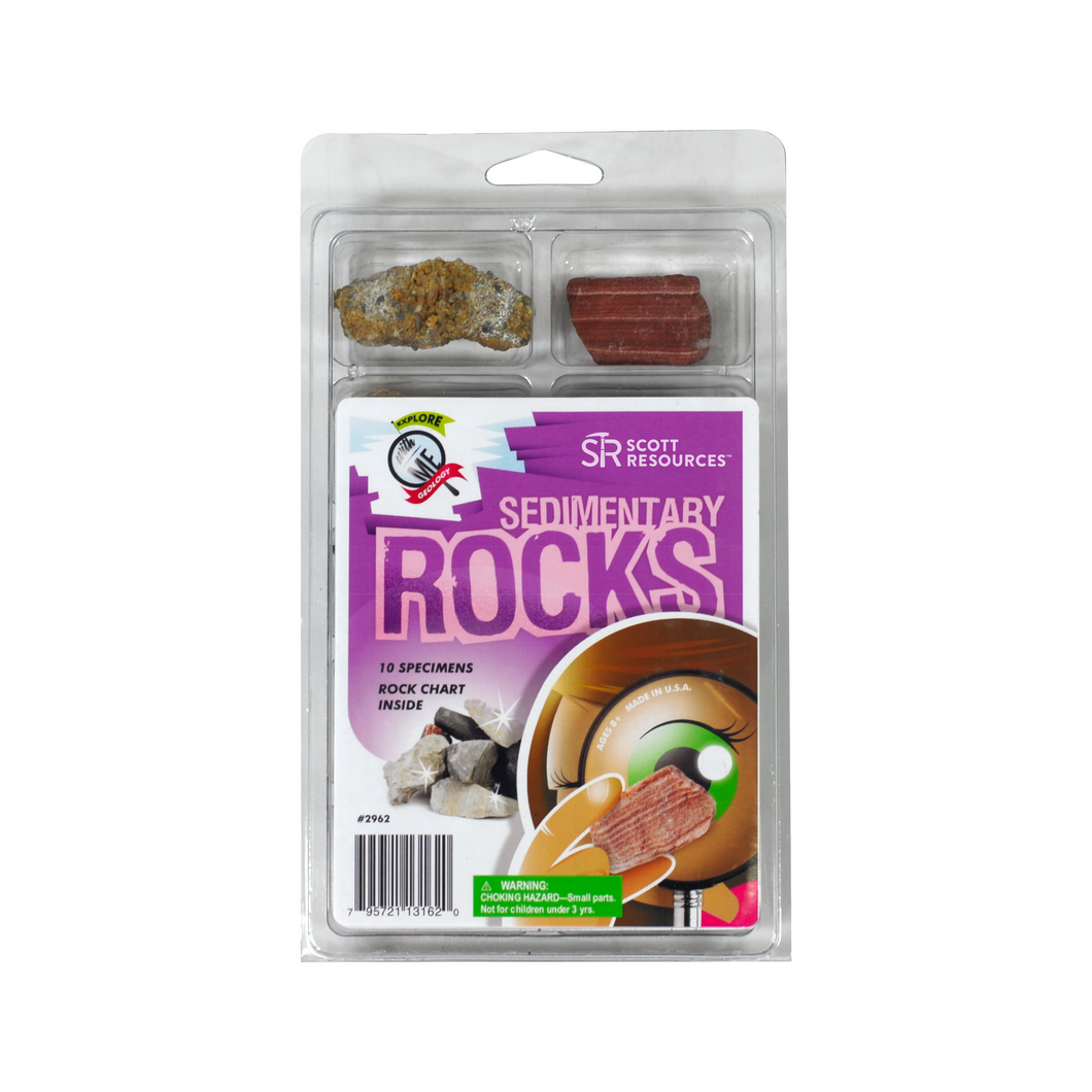 2962 - EXPLORE WITH ME SEDIMENTARY ROCK COLLECTION - 10 SPEC.